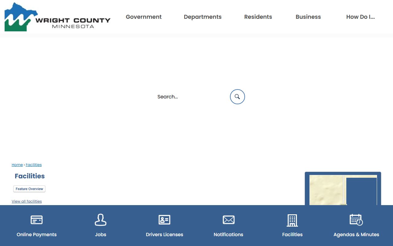 Wright County Jail inmate lookup facility page