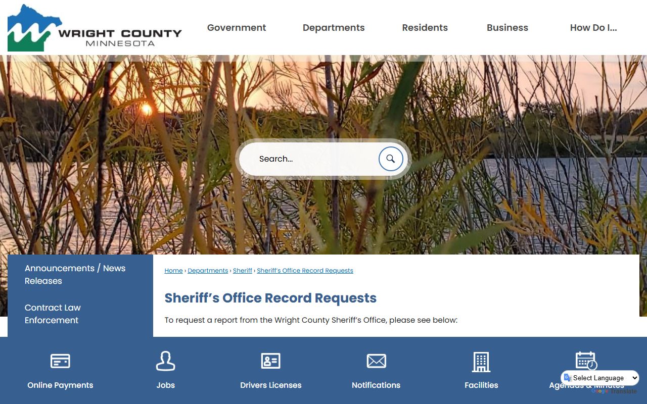 Wright County sheriff records request for inmate records